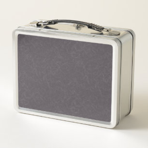 Dark purple textured surface swirling pattern metal lunch box