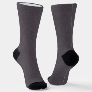 Dark purple textured surface swirling pattern socks