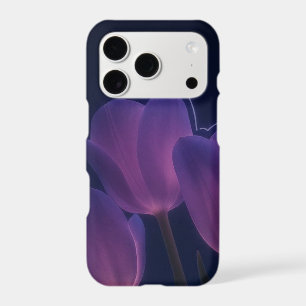 Dark Purple Tulip Floral Phone Case Elegant Mood