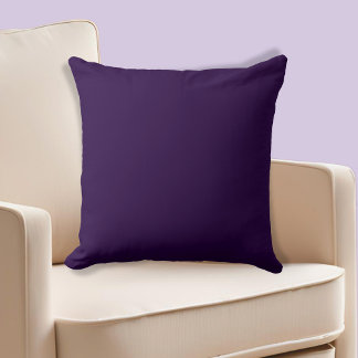 Dark Purple Uni-coloured Violet Cushion