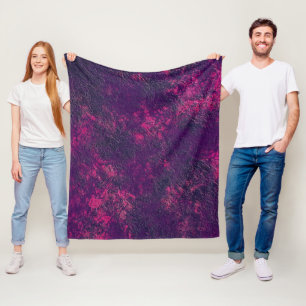 Dark purple violet textured texture suede marble g fleece blanket