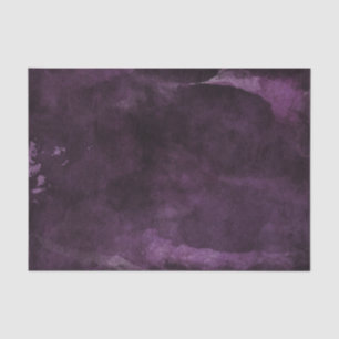 Dark Purple Watercolor Modern Wedding Tissue Paper