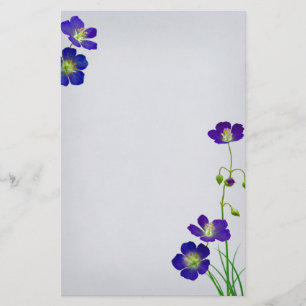 Dark Purple Wilflower Wedding Stationery