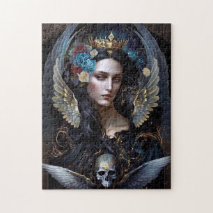 Dark Queen Angel Fantasy Art Jigsaw Puzzle