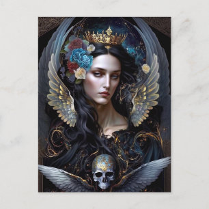 Dark Queen Angel Fantasy Art Postcard