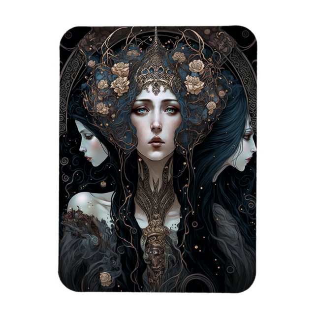 Dark Queen Fantasy Art Magnet (Vertical)