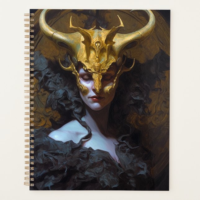 Dark Queen Fantasy Art Planner (Front)