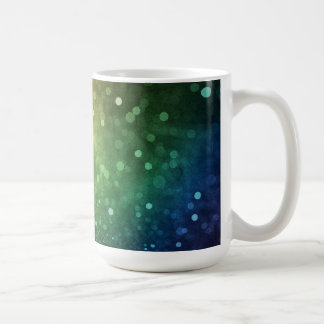 Dark Rainbow Coloured Bokeh Style Coffee Mug