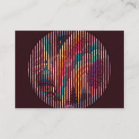 Dark Rainbow Striped Enclosure Card – Customisable