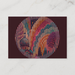 Dark Rainbow Striped Enclosure Card – Customizable