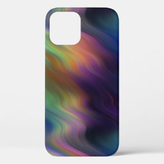 Dark Rainbow Swirls of Colours Abstract Case-Mate iPhone 12 Case