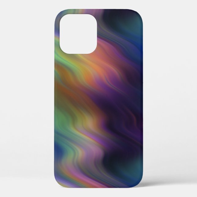Dark Rainbow Swirls of Colours Abstract Case-Mate  iPhone Case (Back)