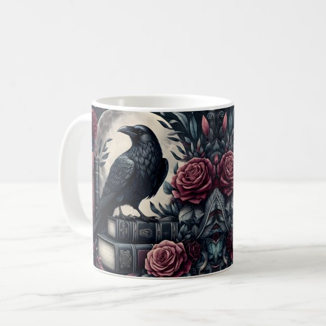 Dark Raven Coffee Mug (Front Left)