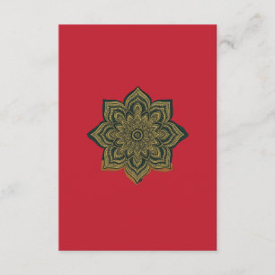 Dark Red Abstract Art Modern Wall Decor Enclosure Card