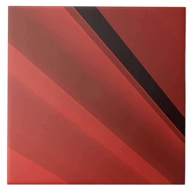 Dark red and black stripes, popular pattern,  tile (Front)