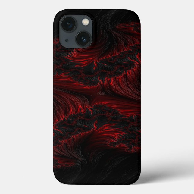 Dark red and black waves hd wallpaper Case-Mate iPhone case (Back)
