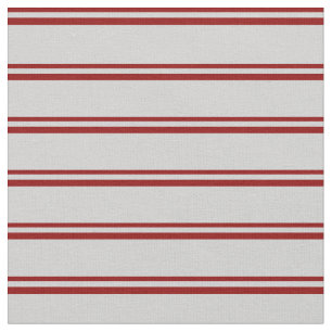 Dark Red and Light Grey Coloured Lines Fabric