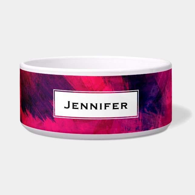 Dark Red and Purple Bold & Modern Abstract (Front)