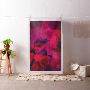 Dark Red and Purple Bold & Modern Abstract Fabric