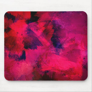 Dark Red and Purple Bold & Modern Abstract Mouse Mat