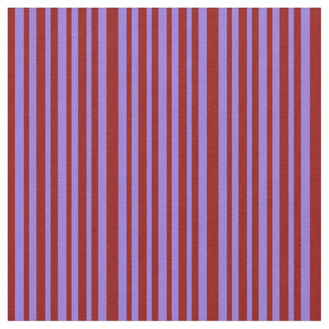Dark Red and Purple Coloured Lined Pattern Fabric (Close Up)