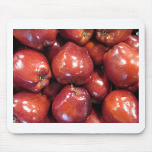 Dark Red Apples Mouse Mat