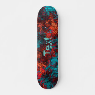 Dark red blue texture textured suede marble granit skateboard