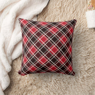 dark red brown black cushion