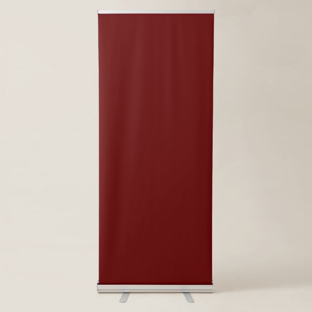 Dark Red Colour Best Vertical Retractable Banner  (Front)