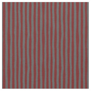 Dark Red & Dark Gray Wonky Stripes Fabric