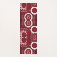 Dark Red Floral AI art 