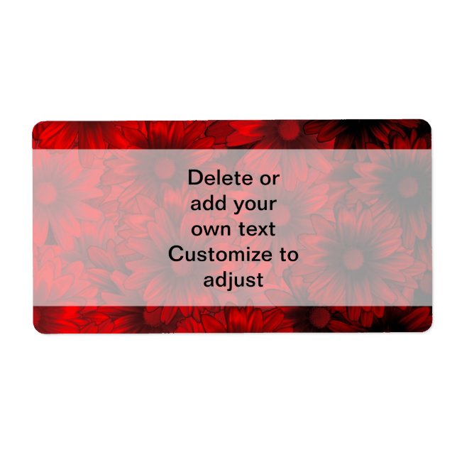 Dark red floral pattern (Front)