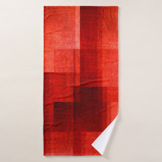 dark red geometric background - coloured textureab bath towel