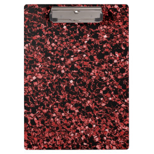 Dark red glitter Clipboard