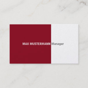 Dark Red Gold Business Card