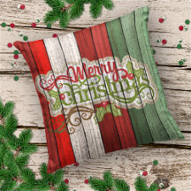 Dark Red Green Weathered Wooden Planks Pattern