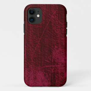 Dark red grunge wall background graphic design iPhone 11 case
