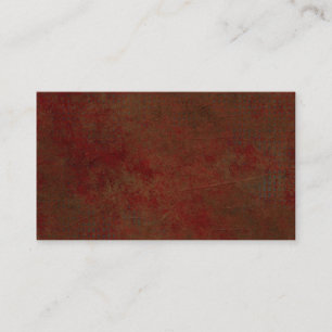 Dark Red Grungy Business Card