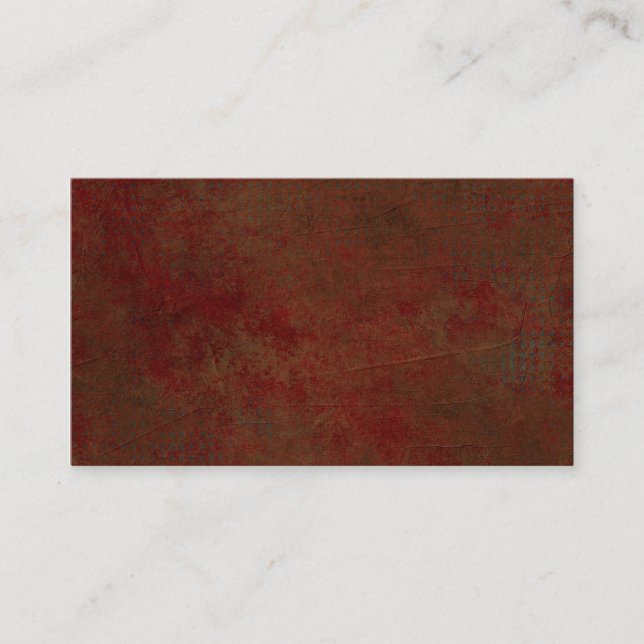 Dark Red Grungy Business Card (Front)