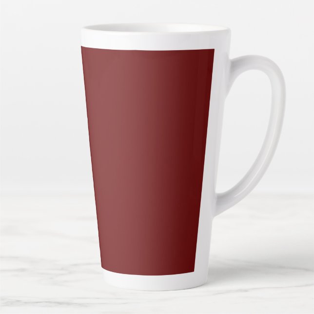 Dark Red, Japanese Maple Latte Mug (Right)