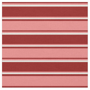 Dark Red, Light Coral, and Beige Pattern Fabric