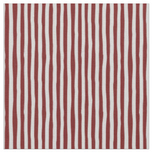 Dark Red & Light Gray Wonky Stripes Fabric