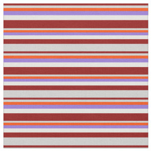 Dark Red, Light Grey, Red, Purple, and White Fabric