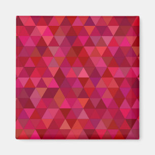 Dark Red Mosaic Magnet