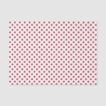 Dark Red Polka Dot on White Tissue Paper<br><div class="desc">A tissue paper built with a dark red polka dot pattern on a white background. Customise the white background colour,  pattern size among other options.</div>