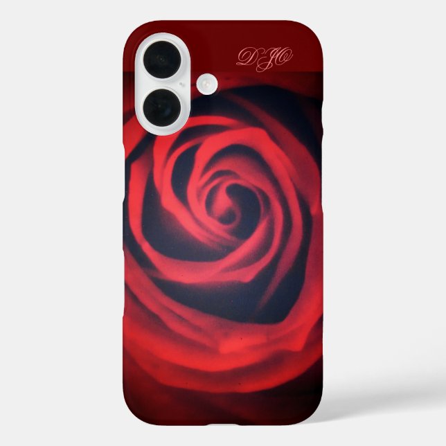 Dark Red Rose Close Up Case-Mate iPhone Case (Back)