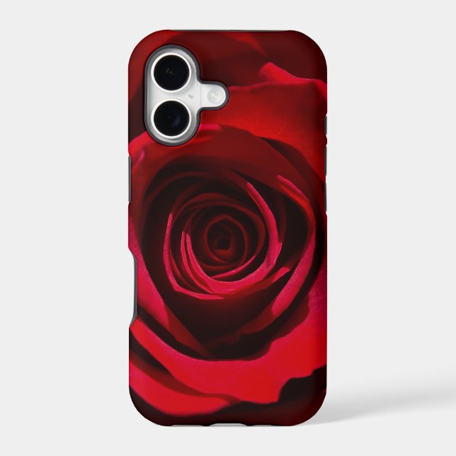 Dark Red Rose iPhone case (Back)
