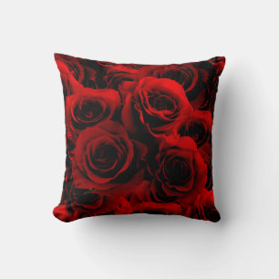 Dark Red Roses For you Cushion