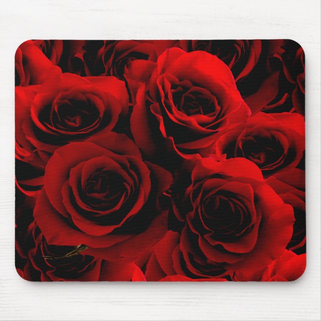 Dark Red Roses For you Mouse Mat (Front)