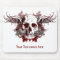 dark red skull Mousepad